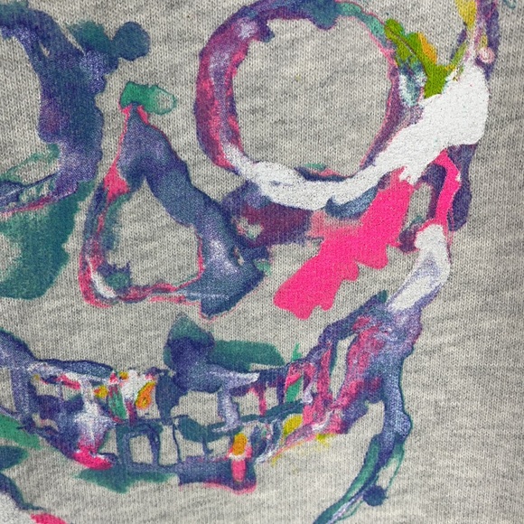 Junk Food Splash Paint Skull Jumper - Picture 4 of 6